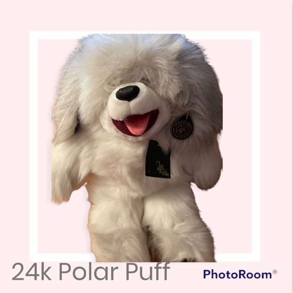 Vintage 24K Polar Puff SHEEP Dog 1991 Polar Puff Special Effects 18" - Picture 3 of 7